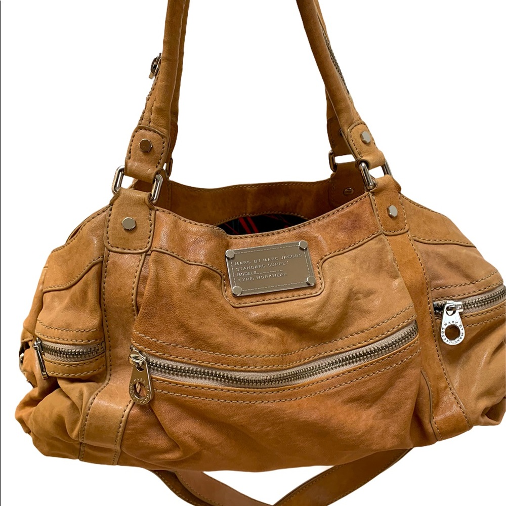 Marc by Marc Jacobs Zippy Tan Leather Tote